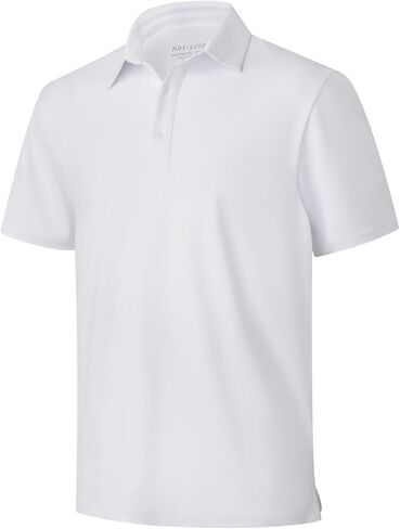 Men's Quick Dry Golf Polo Shirts Slim Fit Short Sleeve Stretch Moisture Wicking UPF 50+ Casual Business Polo in Saudi Arabia