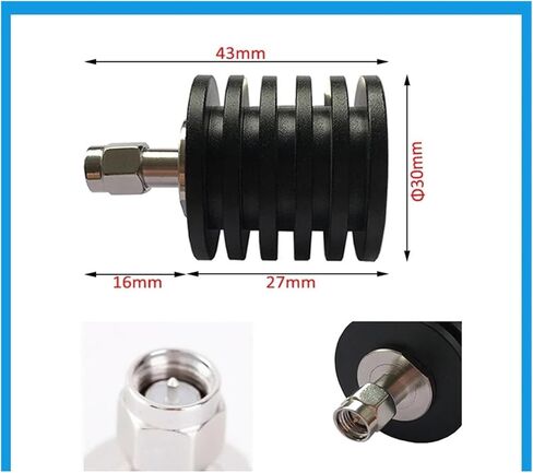 5W Male Coaxial Dummy Load 50 Ohm 5 Watt Fixed Terminal DC-3GHz 6GHz(3Ghz) in Saudi Arabia
