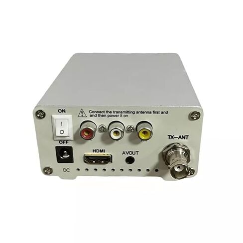 Analog TV Transmitter with J-Type Telescopic Antenna VHF/5-12 UHF/13-68 Channels HD HDMI Analog CVBS Input Clear Sound in Saudi Arabia