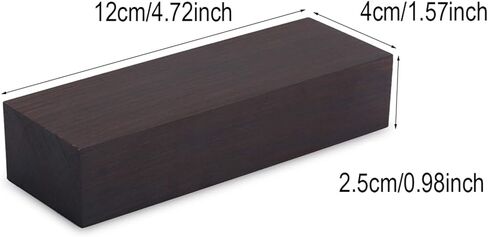 خشب الأبنوس، لوح مقبض خشب الأبنوس، لوح خشبي أسود DIY فارغ، مناسب للآلات الموسيقية، ومقابض الأدوات، والديكور الفريد 4.72 × 1.57 × 0.98 بوصة in Saudi Arabia