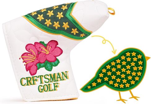 Craftsman Golf Club Head Cover Birdie Blade Putter Cover Azalea Putter Headcover for Blade Golf Putter Head Covers Magnetic Closure in Saudi Arabia
