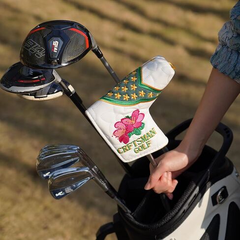 Craftsman Golf Club Head Cover Birdie Blade Putter Cover Azalea Putter Headcover for Blade Golf Putter Head Covers Magnetic Closure in Saudi Arabia