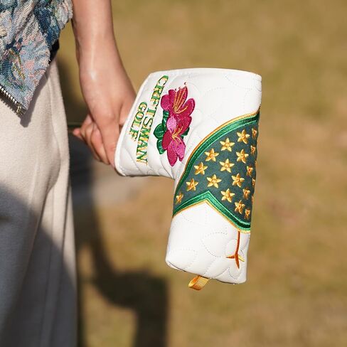 Craftsman Golf Club Head Cover Birdie Blade Putter Cover Azalea Putter Headcover for Blade Golf Putter Head Covers Magnetic Closure in Saudi Arabia