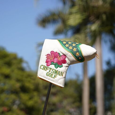 Craftsman Golf Club Head Cover Birdie Blade Putter Cover Azalea Putter Headcover for Blade Golf Putter Head Covers Magnetic Closure in Saudi Arabia