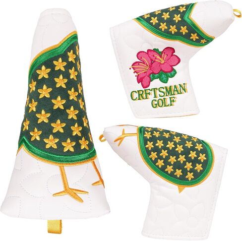 Craftsman Golf Club Head Cover Birdie Blade Putter Cover Azalea Putter Headcover for Blade Golf Putter Head Covers Magnetic Closure in Saudi Arabia