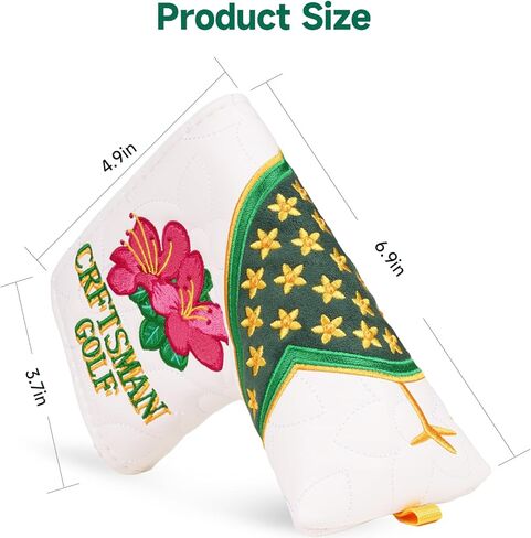 Craftsman Golf Club Head Cover Birdie Blade Putter Cover Azalea Putter Headcover for Blade Golf Putter Head Covers Magnetic Closure in Saudi Arabia
