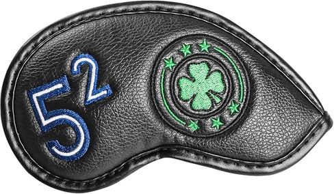 Golf Iron Wedge Head Covers 52° 54° 56° 60° 1 or 4 Pack, Synthetic Leather Clover USA Flag Design Club Head Protection, Universal Headcover Fit Iron Clubs for Men Women in Saudi Arabia