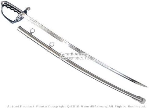 سيف احتفالي عسكري، شفرة نقش حمض صابر لضابط الجيش الأمريكي in Kuwait