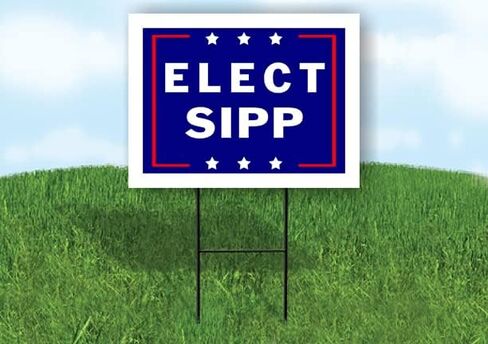 ELECT SIPP - لافتة طريق من جانب واحد مع حامل - لافتات الممر للشارع، العشب، المبنى، المنزل، العقارات - لافتات الفناء، لافتة مخصصة، لافتات شخصية - 18 بوصة × 24 بوصة in Saudi Arabia