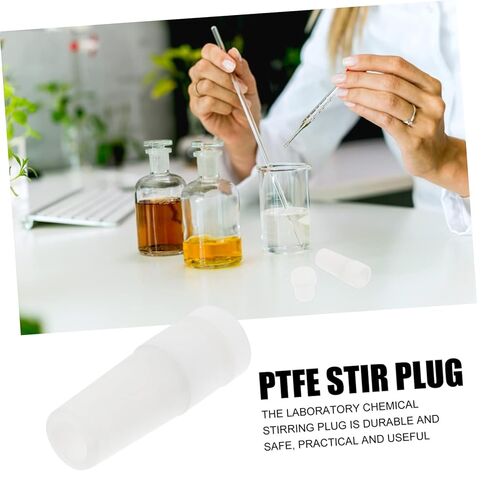 VALICLUD 1 قطعة PTFE قابس تحريك للاستخدام المختبري أداة التحريك مع سهولة التنظيف لأبحاث الكيمياء الحيوية ومحرك آمن متعدد الأغراض لـ in Kuwait