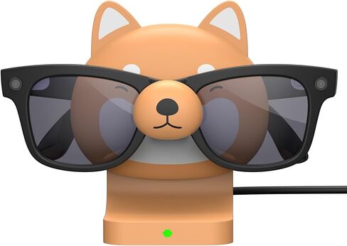 Shiba Inu Charging Station for Ray-Ban Meta Smart Glasses, Fast Charging Stand Compatible with Wayfarer, Headliner, Skylar, Oakley HSTN, Charger & Display Stand for Meta AI Glasses Original & Gen 2 in Kuwait
