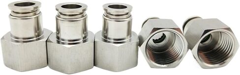 5 قطعة/الوحدة SSPCF M5 1/8 1/4 3/8 1/2 SS316L الفولاذ المقاوم للصدأ الغذاء الصف تركيب أنثى الموضوع مستقيم SS المناسب (SSPCF12 02 12 مللي متر R1-4) in Kuwait