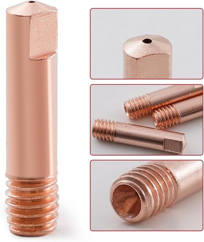 مجموعة مسدس لحام MIG مكونة من 24 قطعة من فوهة التدفق الأساسية بدون غاز مقاس 0.035 بوصة ملحقات بديلة لموزع الفوهة المتوافقة مع لينكولن وإيستوود والمزيد .035 بوصة (0.9 مم) in Kuwait