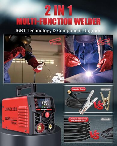 Stick Welder 135A110V Portable Welding Machine,ARC/LiftTIG welder with LED Display Synergic Control,IGBT Inverter Welder Hot Start & Arc Force Anti-Stick for Home repair& Metal Work 20 Rods Include in Saudi Arabia