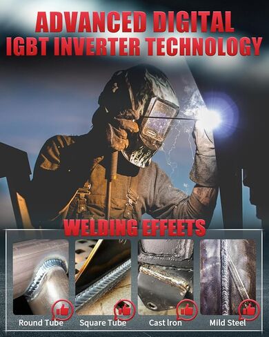 Stick Welder 135A110V Portable Welding Machine,ARC/LiftTIG welder with LED Display Synergic Control,IGBT Inverter Welder Hot Start & Arc Force Anti-Stick for Home repair& Metal Work 20 Rods Include in Saudi Arabia