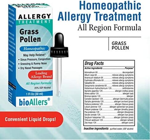 BioAllers Grass Pollen Allergy Relief، سائل - 1 أونصة سائلة in Saudi Arabia