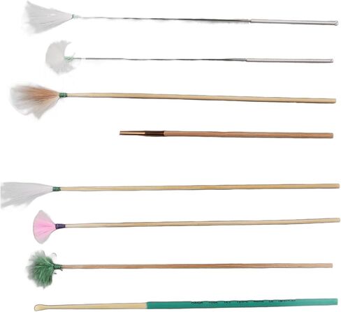 Ear Scratcher Feathers Kit, Ear Scoop, 7PCS Cleaner with Bamboo Mat, Ear Pick Cleaning, Ear Tool Massage Relaxing Wax Removal Feathers in Saudi Arabia