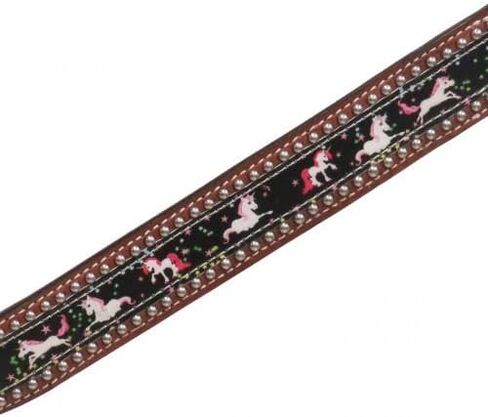 Showman Pony Leather Headstall & Breast Collar Set w/Unicorn Design in Kuwait