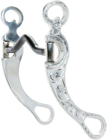 HILASON Alminium Engraved Horse Curb Bit 5-1/8" Mouth Low/Med Port 8-1/4" Cheek in Saudi Arabia