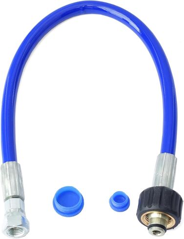 24W830 بخاخ طلاء مكبس مضخة أنبوب جانبي خرطوم مقترن متوافق مع Graco 390 395 490 495 595 قطعة، 0.5 بوصة أزرق in Saudi Arabia