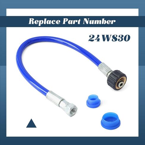 24W830 بخاخ طلاء مكبس مضخة أنبوب جانبي خرطوم مقترن متوافق مع Graco 390 395 490 495 595 قطعة، 0.5 بوصة أزرق in Saudi Arabia