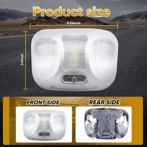 F37Z-13776-B LED Dome Light Map Lamp - LED Map Lamp Assembly Compatible with 1993-2004 Ford Ranger Interior Overhead Roof Headliner Dome Map Light Lamp Ceiling Reading Lights Replace # F37Z13776B in Kuwait