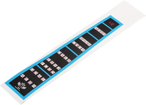 Generic 1/2 Violin Finger Guide Violin Fingerboard Stickers Fretboard Guide Labels Markers Black for 1/2 Violins Practice Beginners in Saudi Arabia