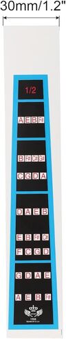 Generic 1/2 Violin Finger Guide Violin Fingerboard Stickers Fretboard Guide Labels Markers Black for 1/2 Violins Practice Beginners in Saudi Arabia