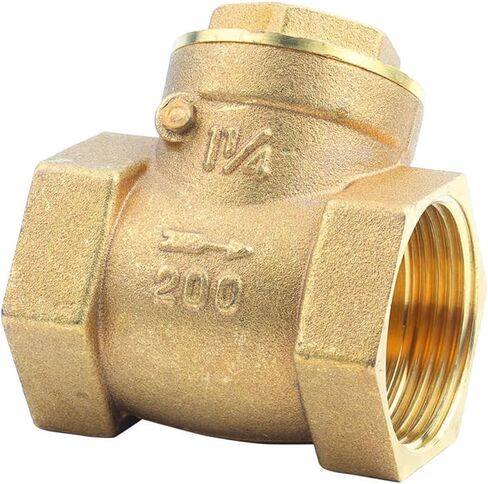 Actuator Ball Valve DN32/DN40/DN50 Female Thread Brass Non-Return Swing Check Valve 232PSI Prevent Water Backflow Solenoid Valve(2′) in Kuwait