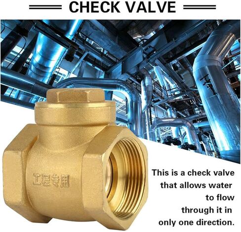 Actuator Ball Valve DN32/DN40/DN50 Female Thread Brass Non-Return Swing Check Valve 232PSI Prevent Water Backflow Solenoid Valve(2′) in Kuwait