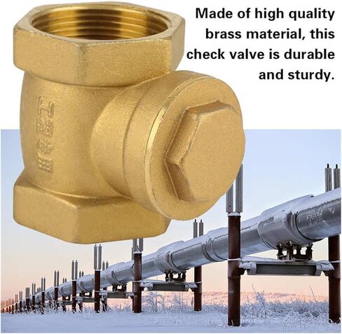 Actuator Ball Valve DN32/DN40/DN50 Female Thread Brass Non-Return Swing Check Valve 232PSI Prevent Water Backflow Solenoid Valve(2′) in Kuwait