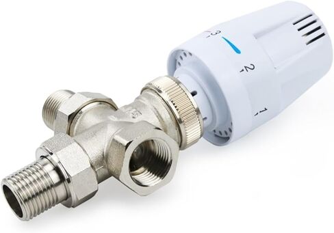 صمام مشعاع ثرموستاتي ثلاثي الاتجاه من النحاس DN15 DN20 DN25 صمام التحكم التلقائي في درجة الحرارة التدفئة تحت الأرضية (1 ") in Kuwait