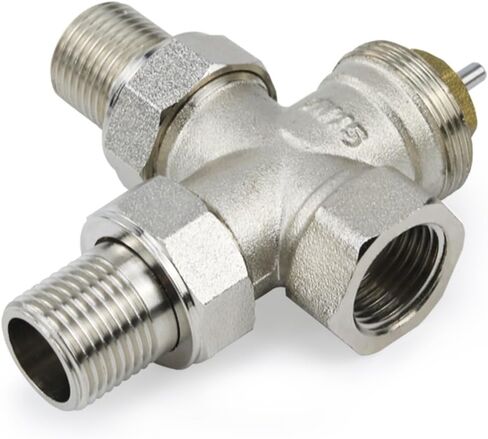 صمام مشعاع ثرموستاتي ثلاثي الاتجاه من النحاس DN15 DN20 DN25 صمام التحكم التلقائي في درجة الحرارة التدفئة تحت الأرضية (1 ") in Kuwait