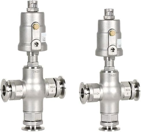 1PCS JDF1200S015V Stainless Steel Actuator Two-Position Three-Way Angle seat Valve Packaging Machine Quick Connector Design(SS304 020V G3-4) in Kuwait