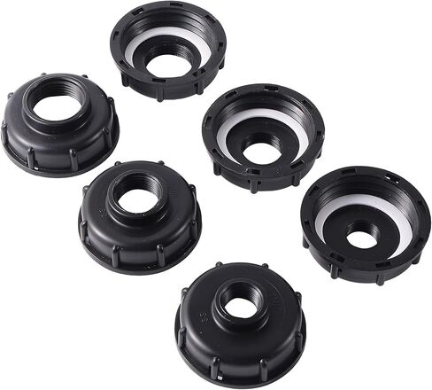 صمام استبدال محول خزان IBC، صمام التحكم في مياه الري في الحديقة، 1/2 بوصة 3/4 بوصة 1 بوصة إلى 18/24/26/32 مم شائك (كما هو موضح في الصورة 1-1/2) in Kuwait