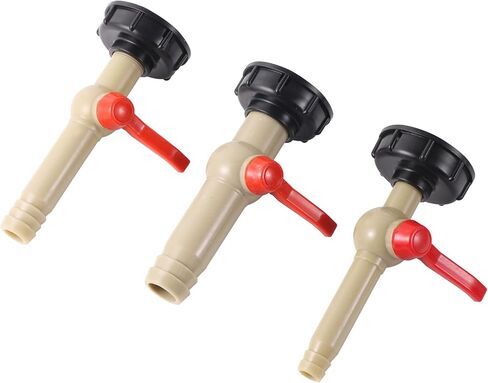 صمام استبدال محول خزان IBC، صمام التحكم في مياه الري في الحديقة، 1/2 بوصة 3/4 بوصة 1 بوصة إلى 18/24/26/32 مم شائك (كما هو موضح في الصورة 1-1/2) in Kuwait