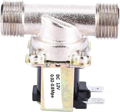 صمام نحاسي DC12V G1/2 NC صمام الملف اللولبي لمدخل المياه الكهرومغناطيسية مغلق عادةً in Kuwait