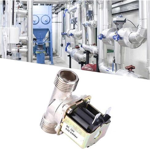 صمام نحاسي DC12V G1/2 NC صمام الملف اللولبي لمدخل المياه الكهرومغناطيسية مغلق عادةً in Kuwait