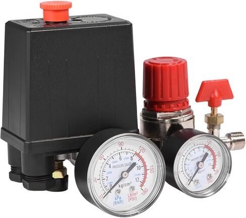 Pump Pressure Switch Manifold Regulator Control Valve with Quick Connector Gauges Magnetic Valve in Kuwait