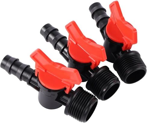 3/4" Male Thread to DN16 Pipe Interface Bypass Valve Garden Greenhouse Agriculture Water Pipe Water Switch PVC PE Pipe Adapter in Kuwait