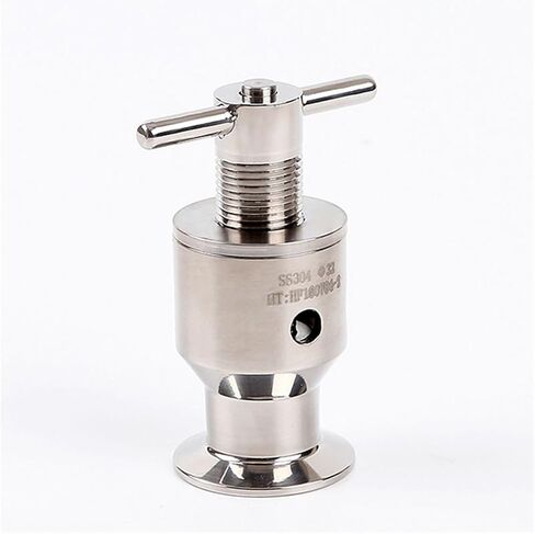 الأنابيب OD 32 مللي متر SUS304 1.5 "ثلاثي المشبك قابل للتعديل تخفيف الضغط صمام الأمان 0.5-6 بار صمام تنفيس in Kuwait