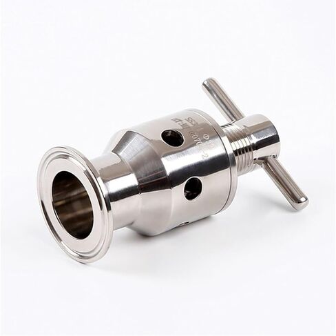 الأنابيب OD 32 مللي متر SUS304 1.5 "ثلاثي المشبك قابل للتعديل تخفيف الضغط صمام الأمان 0.5-6 بار صمام تنفيس in Kuwait