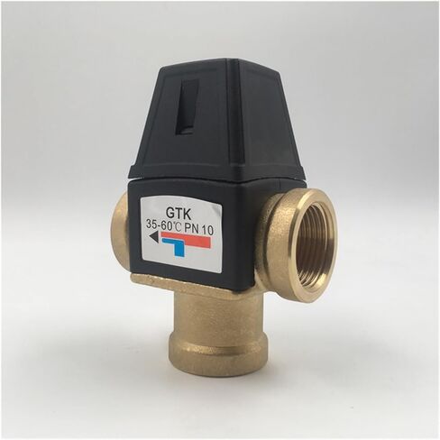 Female Thread 3 Way Brass Thermostatic Mixing Valve DN20 Solar Water Heater Valve 3-Way Thermostatic Mixer Valve in Kuwait