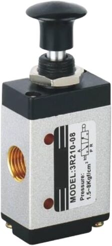 1PCS 3R / 4R 2-Position Five-Way Manual Valve Pull Valve G 1/8 1/4 3/8 1/2 Control Manual Valve Pneumatic Accessories(3R110 06 G1-8) in Kuwait