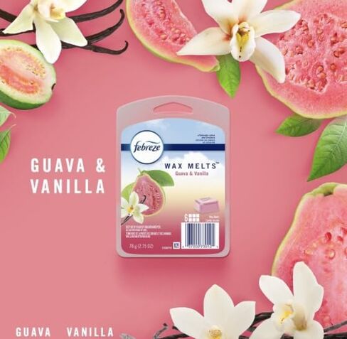 6 Pack - Febreeze Wax Melts Guava and Vanilla Scent in Saudi Arabia