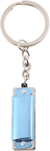 الملونة هارمونيكا المفاتيح هارمونيكا 8 لهجة 4 ثقوب ل مفتاح سلسلة التوافقي كيرينغ مفاتيح حامل حقيبة قلادة in Kuwait