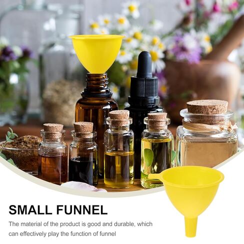 20pcs Small Plastic Funnels 6.5cm for Laboratory, Liquid Transfer, Essential Oils, Kitchen Use, Filter Funnel Set for Scientific Experiments and Bottle Filling in Saudi Arabia