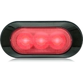 Maxxima M20383YCL Amber 3-LED Ultra-Thin Profile Warning Light with Surface Mount and Clear Lens