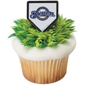 MLB Milwaukee Brewers Cupcake Rings - 24 ct in Kuwait