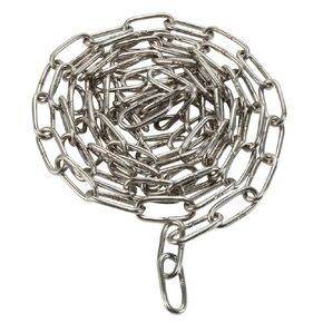 5/64 inch(2mm) 2.2yd (2m)304 Stainless Steel Chain Iron Chain Suspension Chain for Home Outdoor Camping Hanging etc